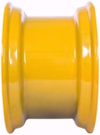 Set of 4, 14-17.5 Skid Steer Wheel/Rim 17.5x10.5 - John Deere Yellow