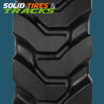 Set of 4 Solid Skid Steer Tires 10-16.5 - Heavy Duty