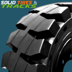 Solid Skid Steer Tire 10-16.5 - Severe Duty Non-Directional